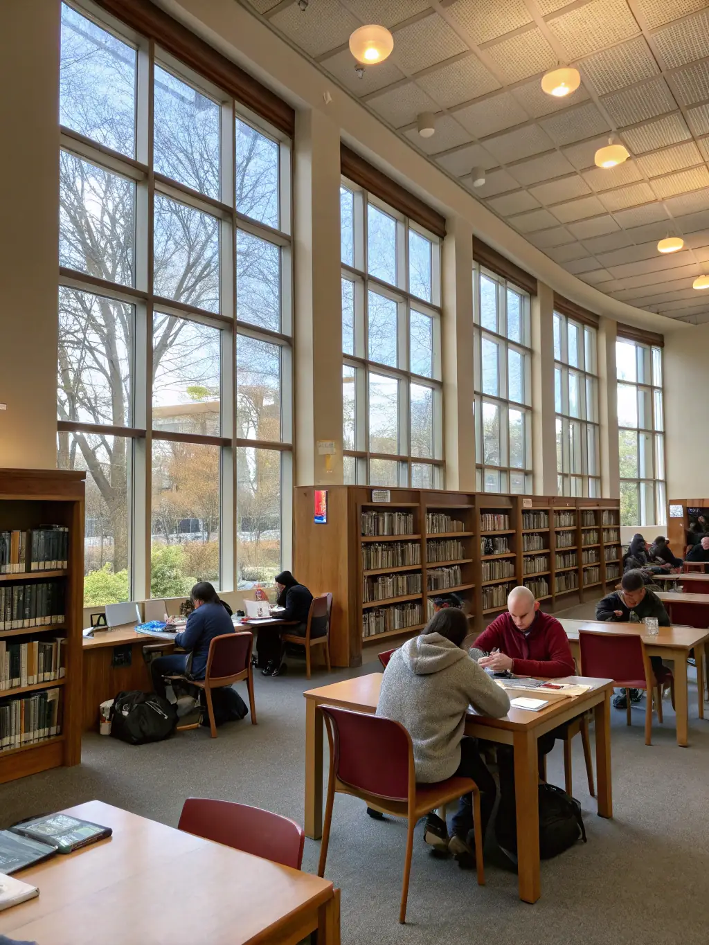 A photograph of CBPT's library, showcasing a wide range of books and resources available for cultural education and literacy development.